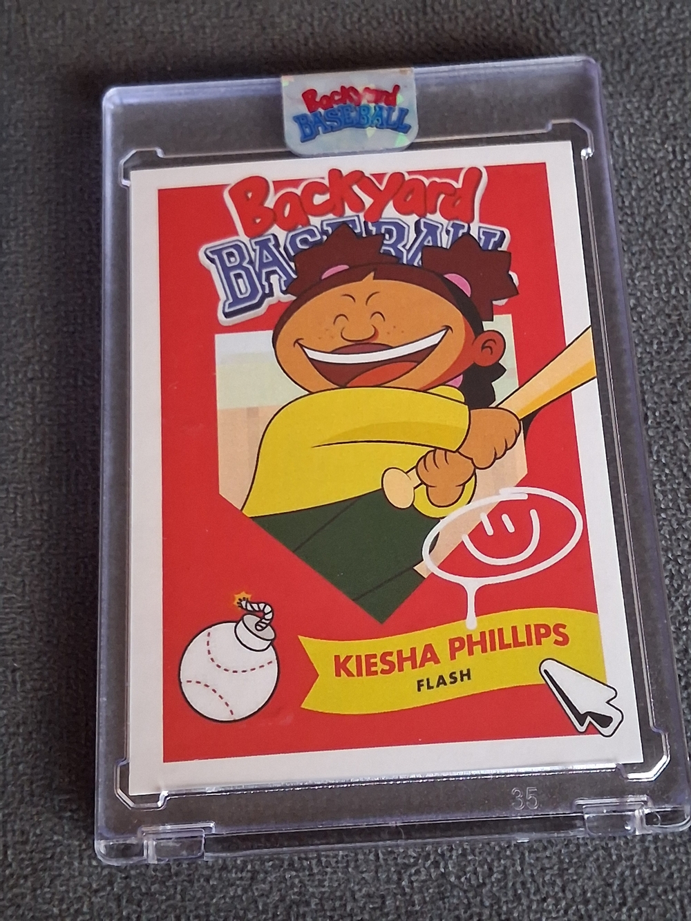 Kiesha Phillips Trading Card - Red & Yellow